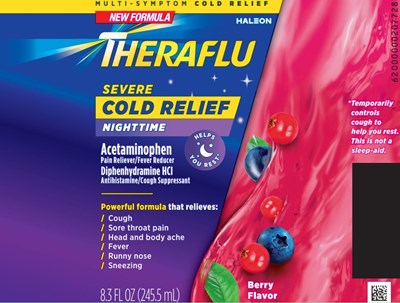 Theraflu Severe Cold Relief Nighttime 8 oz - Therafl Severe Cold Relief Nighttime 8 oz.JPG